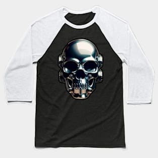 Race Skull Baseball T-Shirt